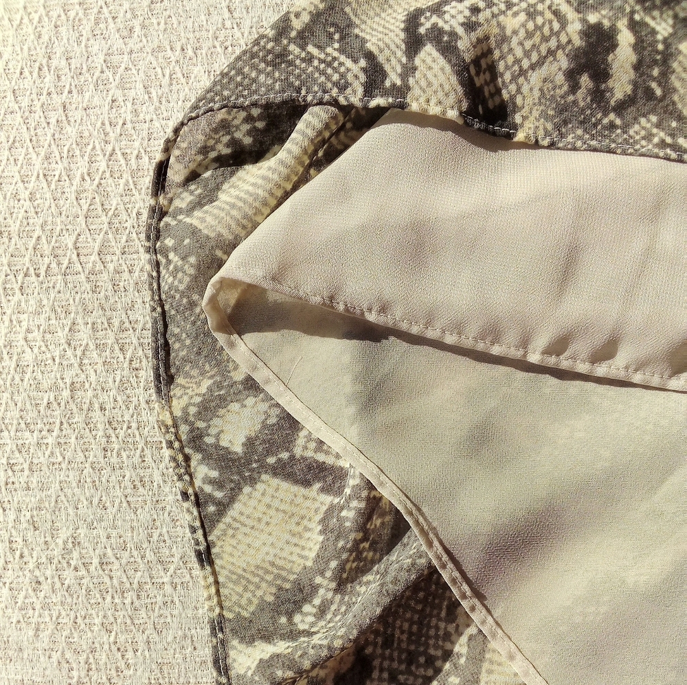 Snake/Python Print Midi-Dress With Belt - image 7